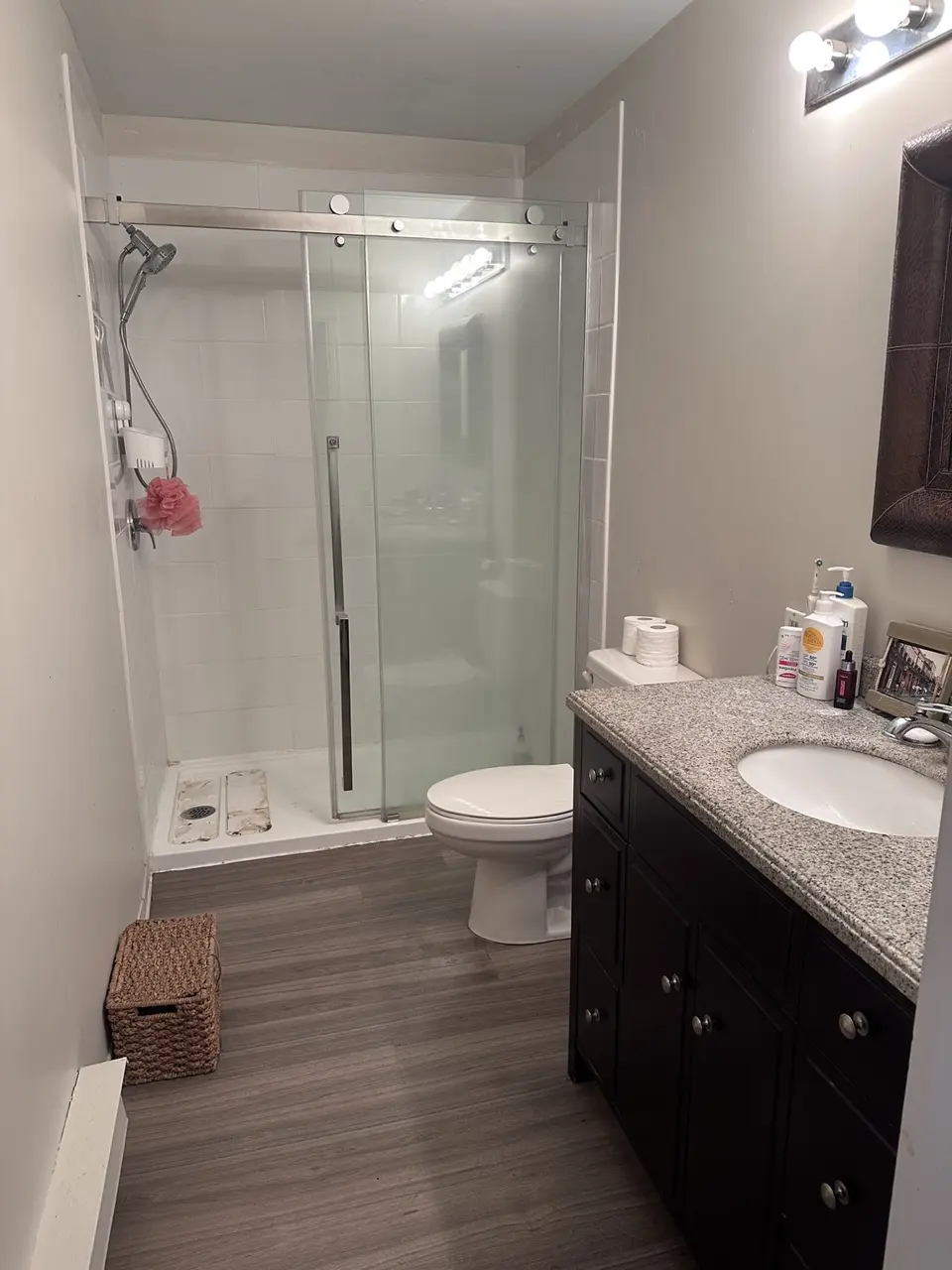 Salle de bain après le passage de Megan